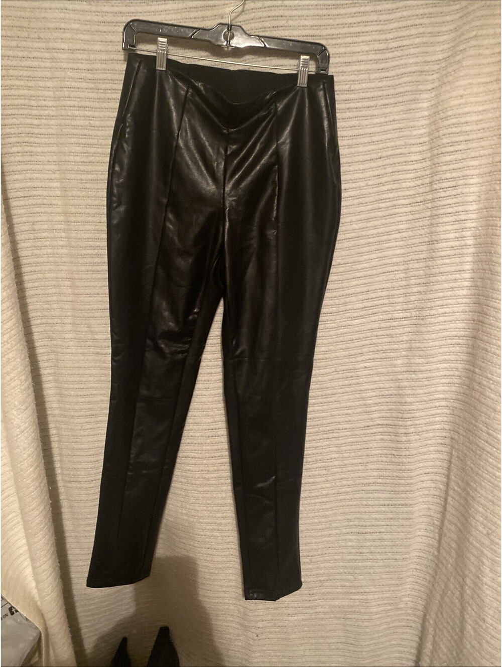 Black Faux Leather Leggings